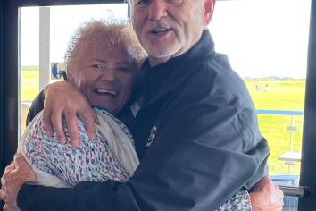 Hollywood superstar Bill Murray tees off at Portstewart Golf Club