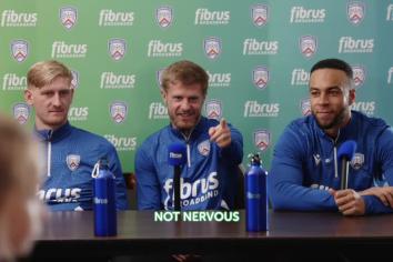 Coleraine stars enjoy press conference with a difference