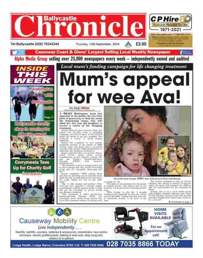 Ballycastle Chronicle in shops now 